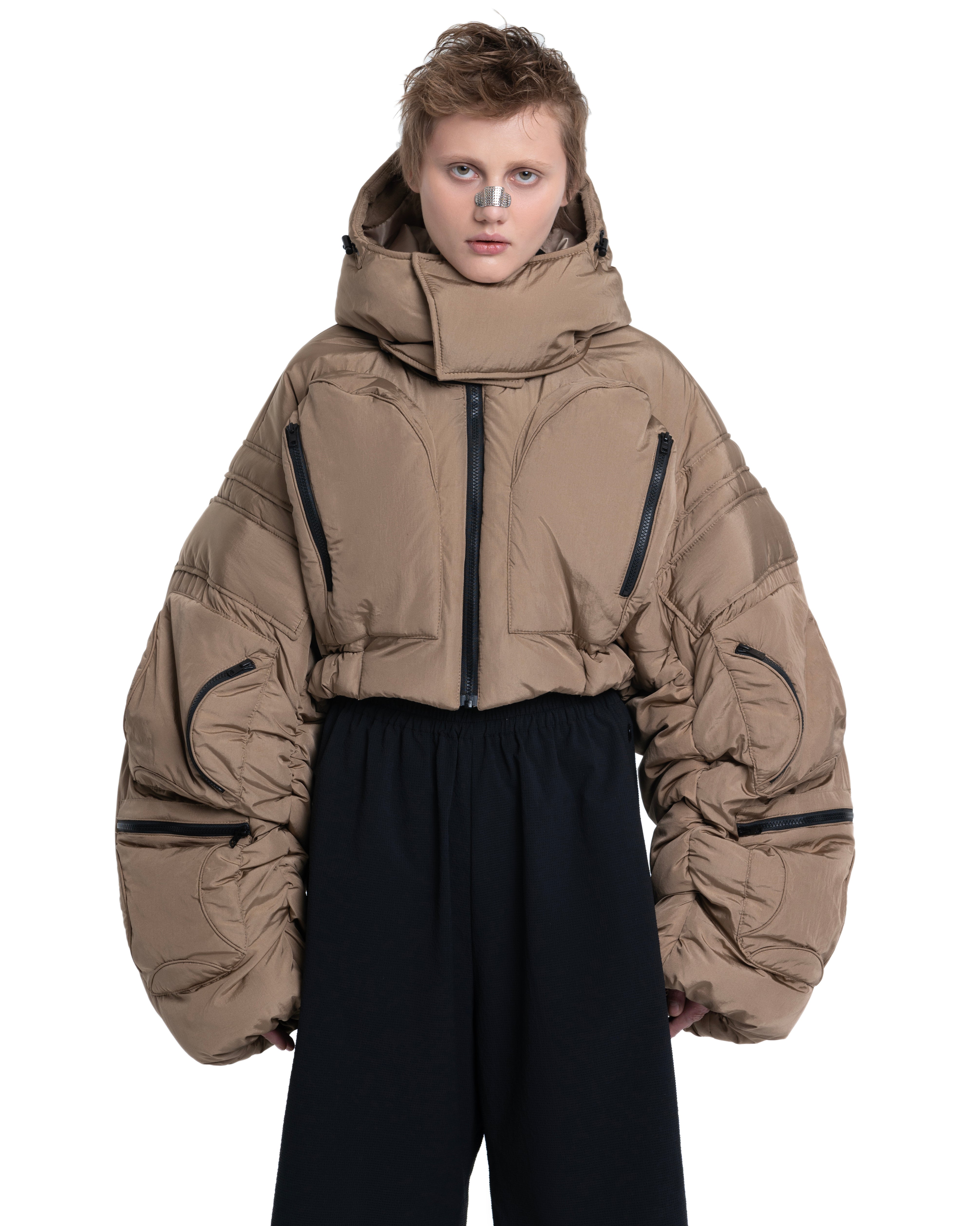 CROPPED PUFFER COSMIC JACKET