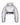 Silver holographic cropped parachute jacket with hood, high collar, and front pockets