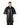 Dark short-sleeve anorak jacket with half-zip front and flap patch pockets