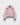 Pink hooded nylon jacket with front zipper and flap chest pockets