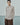Beige plaid long-sleeve button-up shirt with pointed collar