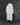 White long balmacaan coat with back yoke and buttoned cuffs, back view