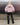 Pink hooded cropped nylon jacket, back view, elastic hem and cuffs