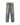 Washed blue distressed baggy jeans, drawstring waist and wide straight legs.