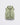 Light green hooded puffer vest with full-length zipper and two front zip pockets.