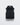 Black hooded vest with full-zip front and side zip pockets