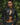 Black eco-leather eyelet jacket with silver grommets, open V neckline