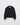 Dark hooded wind shell jacket, cropped cut with full-zip front and elastic cuffs.