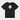 Black crew-neck jersey T-shirt with white speckled 3D rhombus print