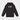 Black hoodie with white 3D eye print, adjustable hood with drawstrings.