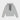 Heather gray hoodie with hood, black drawstrings, small Theo logo; kangaroo pocket