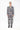 YOUNG MAN'S LOUNGE SHIRT WITH ACHROMATIC FLORAL PRINT