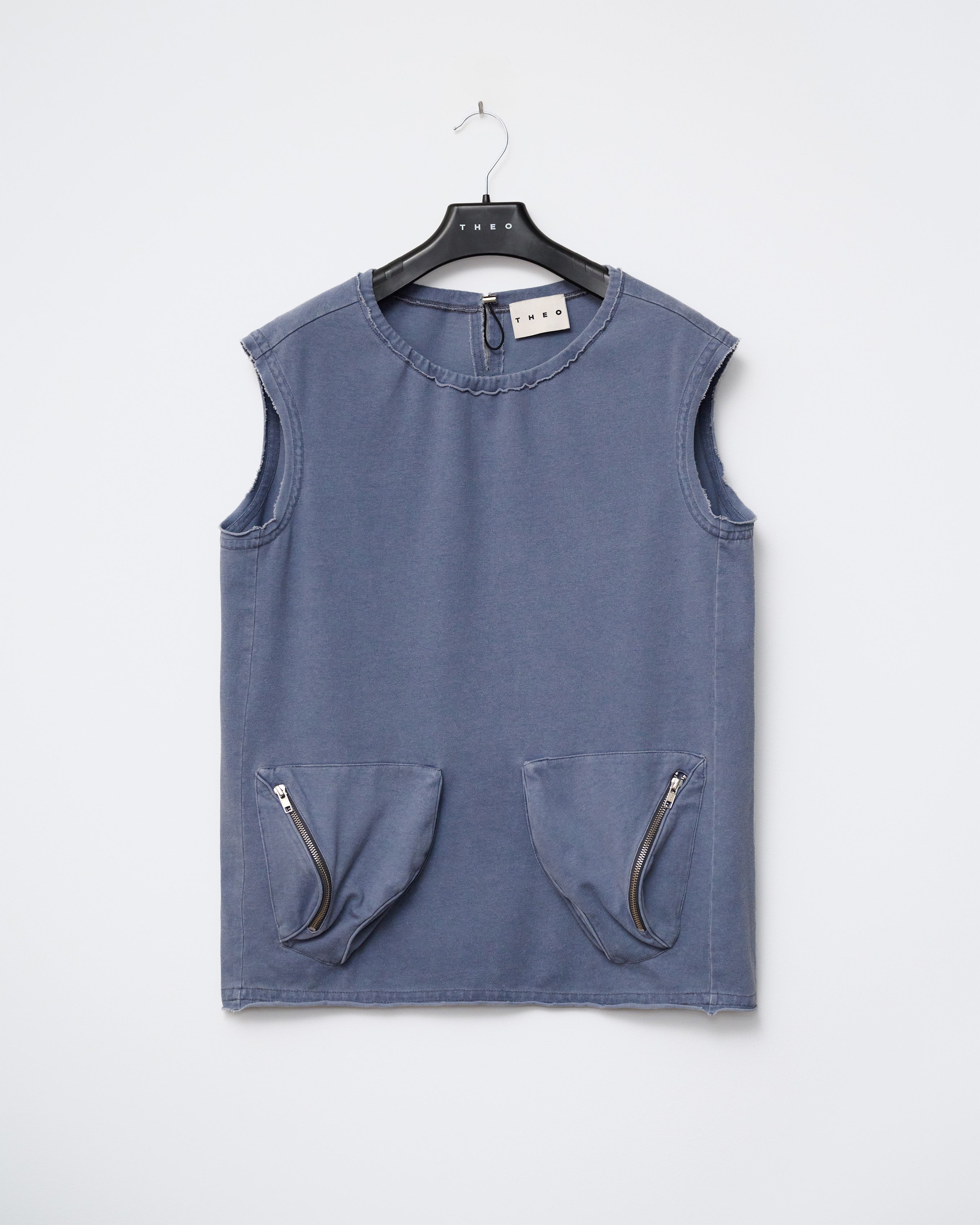 FADED TANK TOP WITH VOLUMINOUS POCKETS