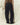 Nara Lounge Trouser in Navy made from Japanese double-layered Cotton Linen fabric back view