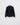 Black fringed texture shirt with long sleeves and a button front, shown on a hanger.