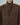 Brown melange blazer with a high stand collar, notched lapels, chest pocket, and two buttons