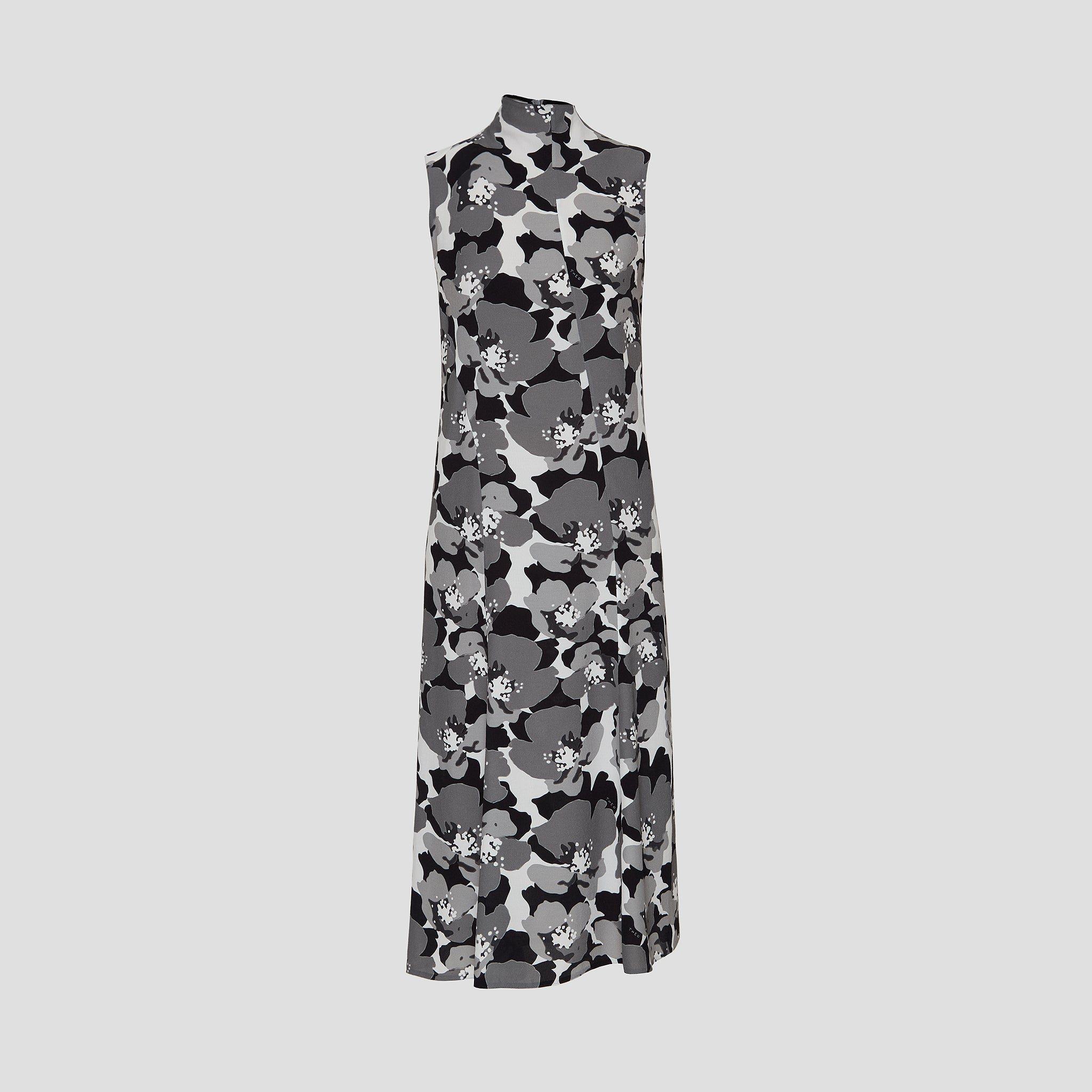 MIDI DRESS WITH ASYMMETRICAL GORE SKIRT – THEO
