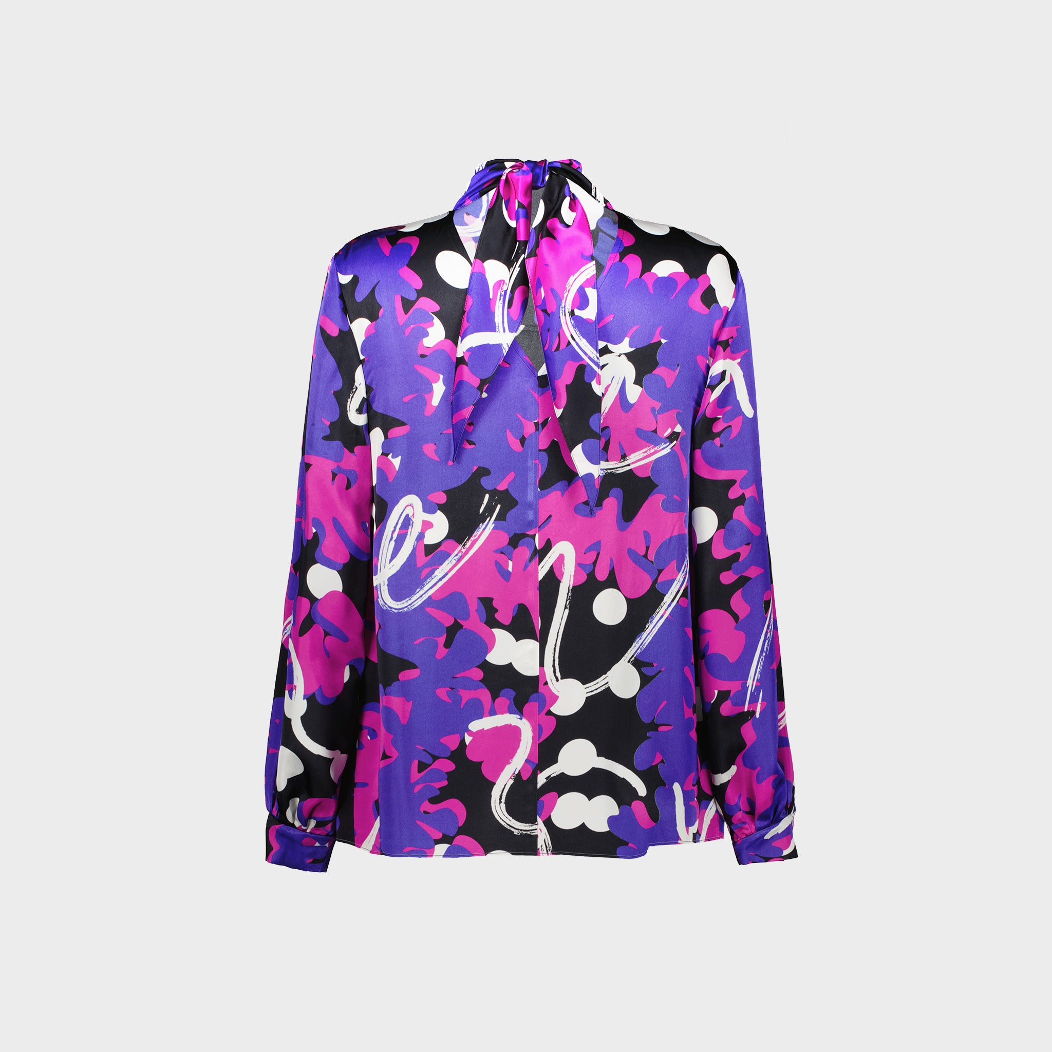 BLOUSE WITH ABSTRACT PRINT