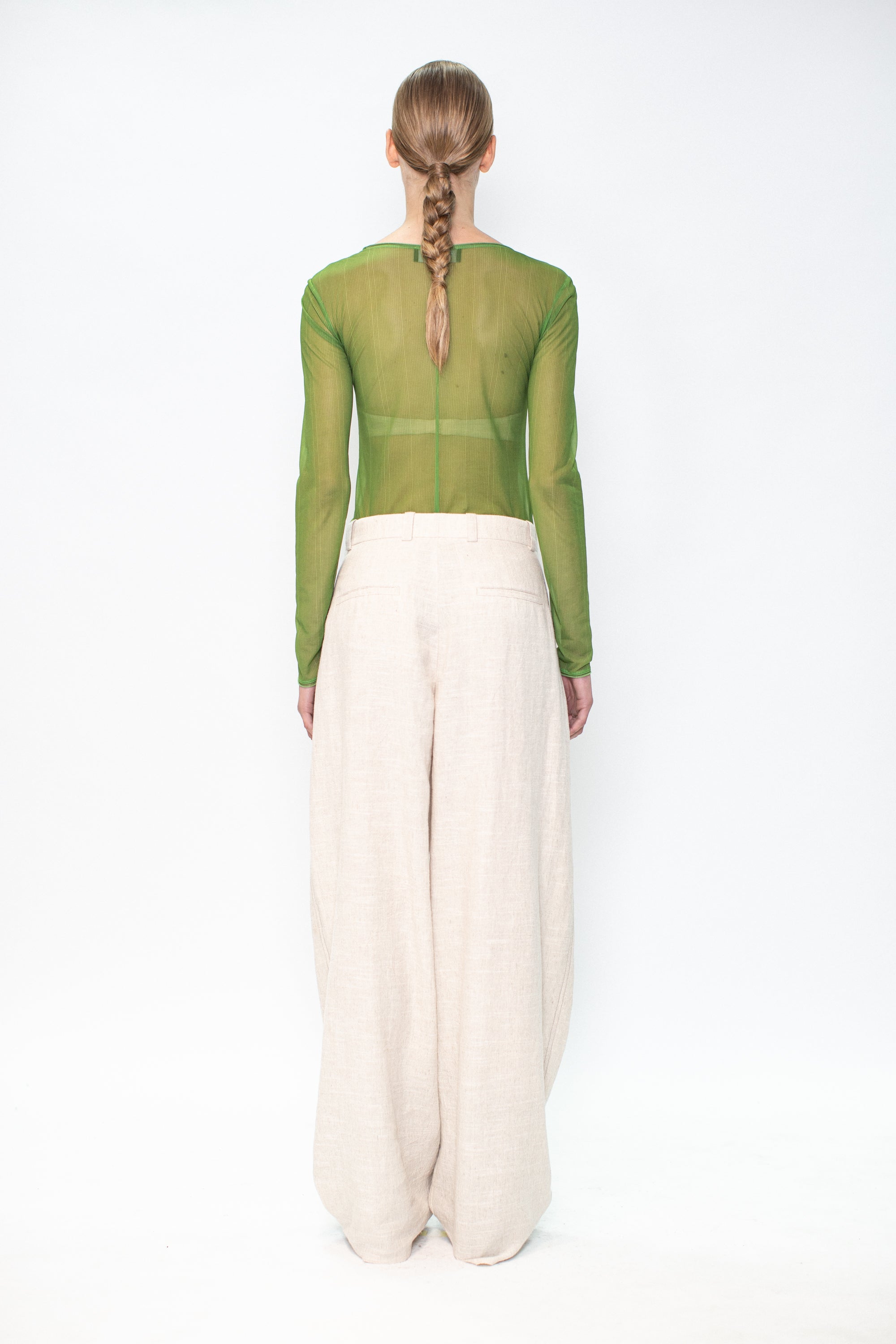 BAGGY PANTS WITH DEEP PLEATS