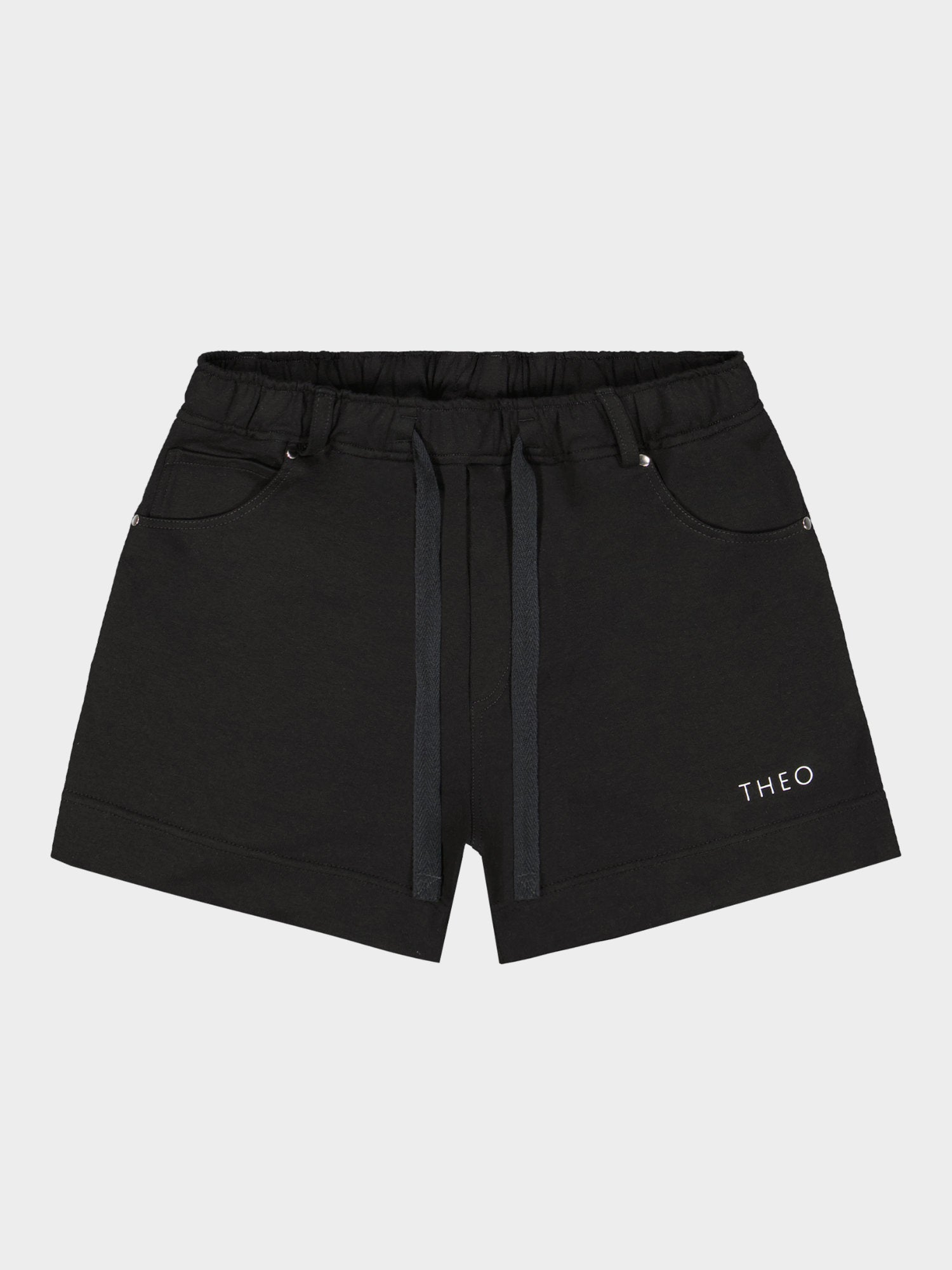 JERSEY MINI SHORTS WITH 3D THEO LOGO